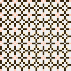 Fototapeta premium Abstract Cross Pattern generative computational art illustration