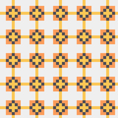 Abstract Cross Pattern generative computational art illustration