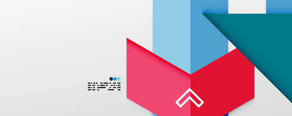 Shiny color triangles and geometric shapes vector abstract background