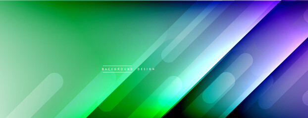Dynamic lines abstract background. 3D shadow effects and fluid gradients. Modern overlapping forms