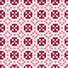 Abstract Cross Pattern generative computational art illustration