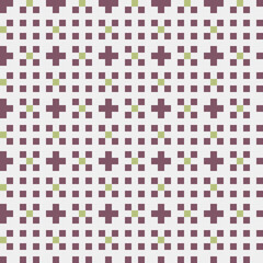 Abstract Cross Pattern generative computational art illustration