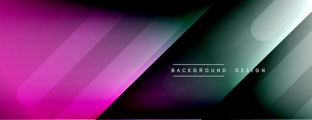 Dynamic lines abstract background. 3D shadow effects and fluid gradients. Modern overlapping forms