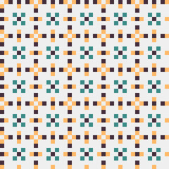 Abstract Cross Pattern generative computational art illustration