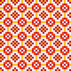 Abstract Cross Pattern generative computational art illustration