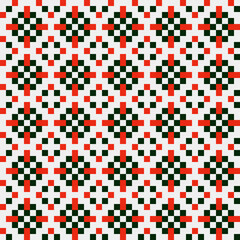Abstract Cross Pattern generative computational art illustration
