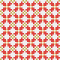 Abstract Cross Pattern generative computational art illustration