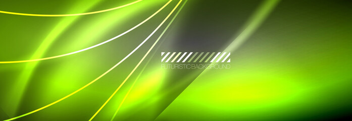 Neon dynamic beams vector abstract wallpaper background. Wallpaper background, design templates for business or technology presentations, internet posters or web brochure covers