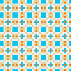 Abstract Cross Pattern generative computational art illustration