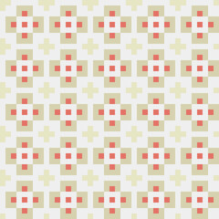 Abstract Cross Pattern generative computational art illustration