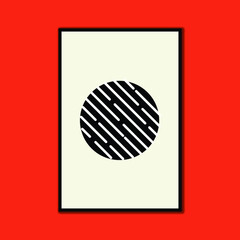 Earth abstract contemporary aesthetic posters, wall art decor, mid century modern minimalist print, organic shapes, Background, Modern art vector Illustration brush painting geometric.