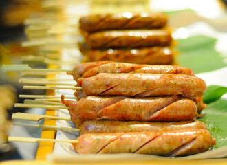 Skewered Garlic Sausages