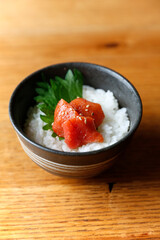 辛子明太子の丼