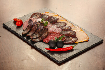 Meat and sausages mix plate