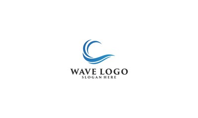 simple and unique wave logo