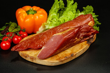 Delicous smoked pork for snack
