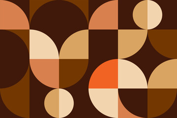 Geometry minimalistic wall art vintage background. Abstract minimal pattern design for poster, web banner, presentation, package. © kaisorn