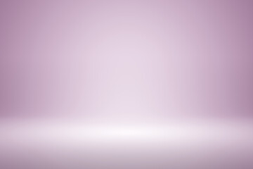 Blank pink gradient background with product display. Empty studio with room floor or pink backdrop....