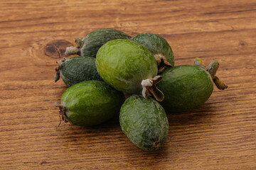 Tropical green sweet fruit Feijoa