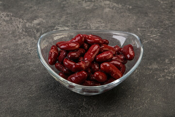Canned red Kidney in the bowl