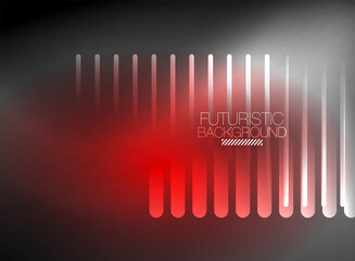 Bright neon color techno abstract background, shiny glowing neon lines in the dark background