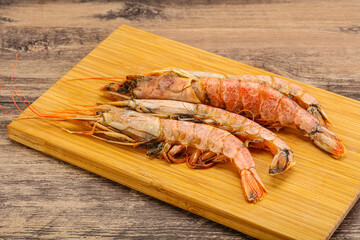 Tasty big Langoustine over the board