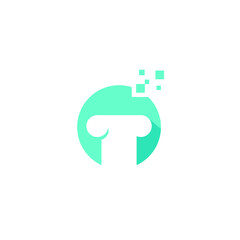 Digital Chef Logo Simple Modern Design