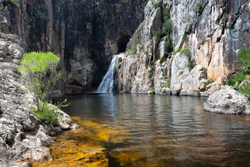 Beautiful waterfall gorge and swimming hole