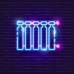 Fototapeta premium Heating radiator signboard. Vector illustration for design. Heating system concept.