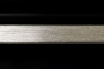 Metal handle of a modern electrical oven