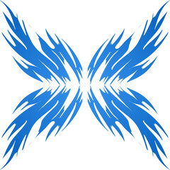 Abstract background of summer in blue, curve 044