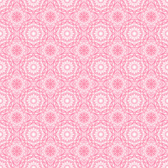 Fototapeta premium Seamless pattern pink abstract painting , mandala art.
