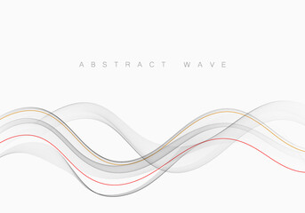 Futuristic abstract background with smooth swoosh line modern gray layout. Vector illustration