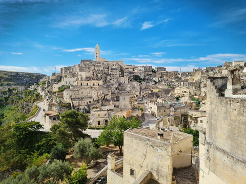 Ancient town of Matera, cave city, Basilicata, Italy