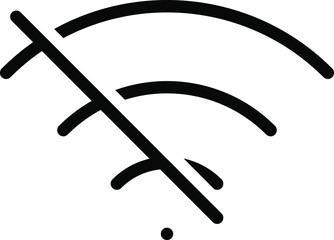 no wifi sign vector.