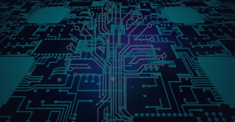 Composition of computer processor and circuit board