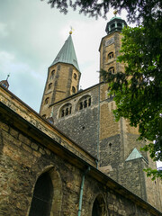 Fototapeta na wymiar Church in the old town in the city center of Goslar, Lower Saxony, Germany
