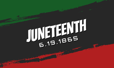 Juneteenth Background Design. Vector Illustration.