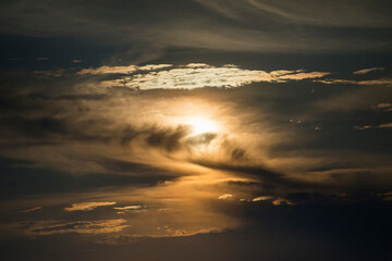 Beautiful summer clouds before storm