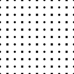 Classic monochrome minimalistic seamless dot pattern. Vector illustration.