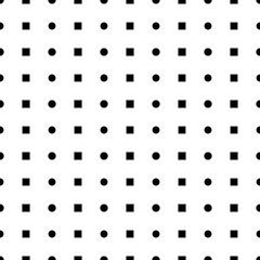 Classic monochrome minimalistic seamless dot pattern. Vector illustration.