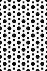 Classic monochrome minimalistic seamless dot pattern. Vector illustration.