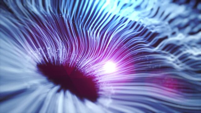 Shockwave Explosion Background Fx Intro/ 4k animation of an abstract explosion background intro with shockwave stardust fractal particles 