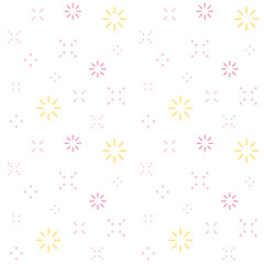 小さな図形が並んだ幾何学模様シームレスパターン