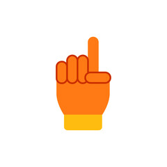 Tauhid hand icon, Ramadhan icon in color icon, isolated on white background 