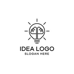 Idea Line Art Logo Design