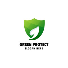 Protection Gradient Colorful Logo Design