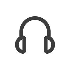Headphones icon. Audio, sound symbol for web and mobile UI design element.