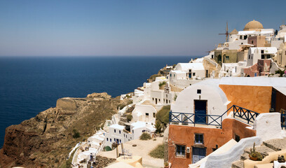 View of Santorini's island