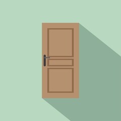 Wooden door vector art and graphics